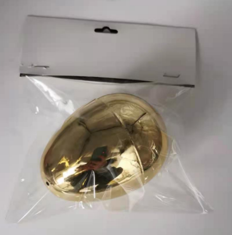 Easter Pleastic Egg 10x15cm Gold