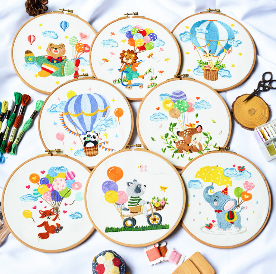 Cartoon Embroidery Material Kit