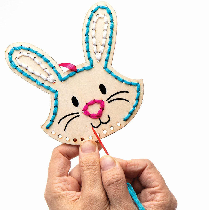 Kids Wooden Cross-Stitch Kit Easter