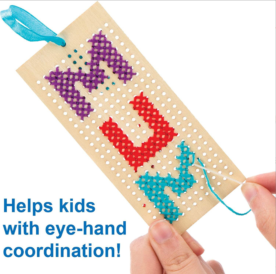 Kids Wooden Cross-Stitch Kit Mother's Day