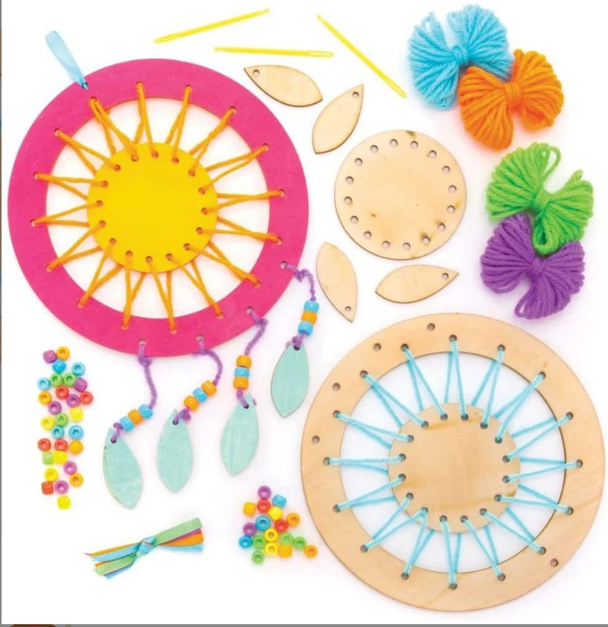 Kids Wooden Cross-Stitch Kit Dream Catcher