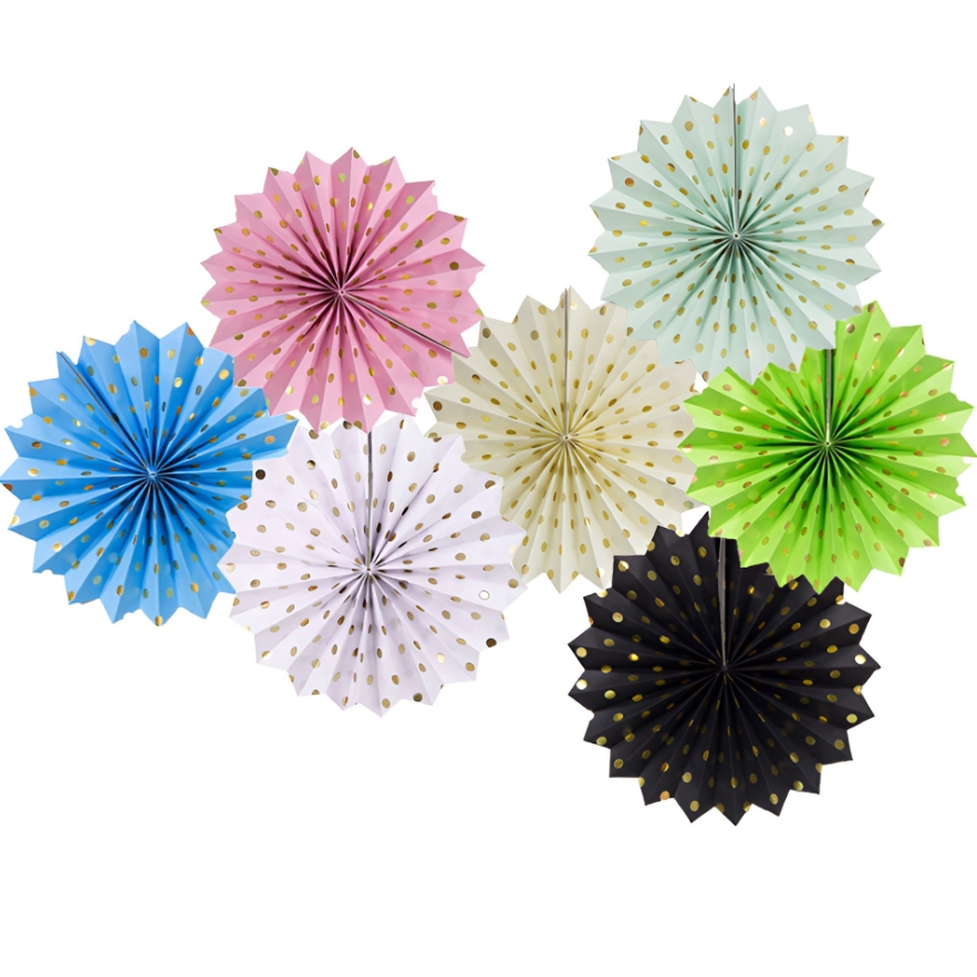 paper fan flower set paper flower (9)